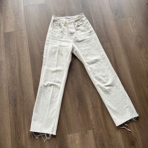 Zara off white jeans